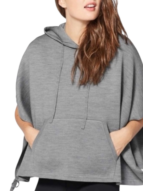 lululemon athletica Tops - LULULEMON “All in a Day” Hooded Poncho in Gray Size One Size — GORGEOUS!!!